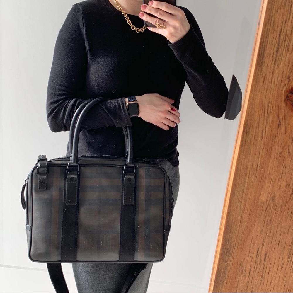 Authentic Burberry Nova Check Briefcase
